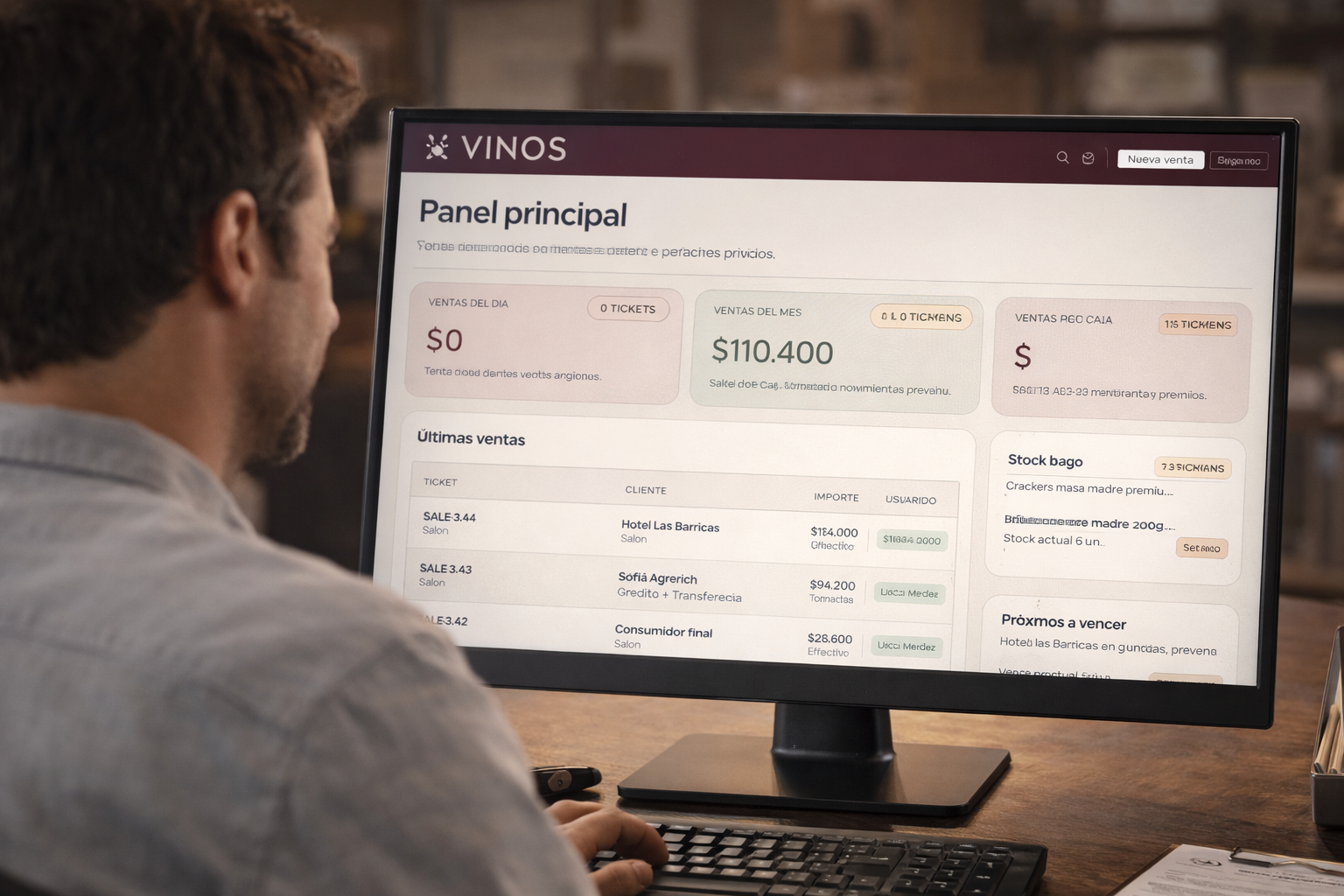 Vista general de modulos VinOS